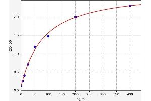 Typical standard curve (ITLN2 ELISA 试剂盒)