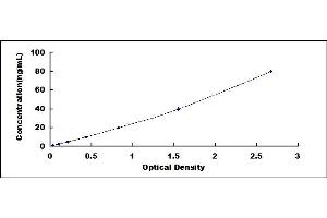 Typical standard curve (APOC1 ELISA 试剂盒)