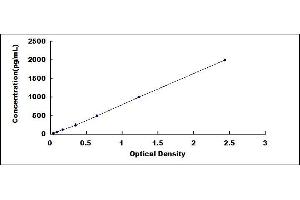 Typical standard curve