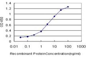 Detection limit for recombinant GST tagged F9 is approximately 0. (Coagulation Factor IX 抗体  (AA 96-190))