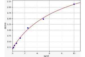 Typical standard curve (NR1I2 ELISA 试剂盒)