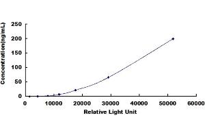 Typical standard curve (Fibronectin CLIA Kit)