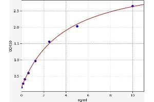 Typical standard curve (PPP1R9B ELISA 试剂盒)
