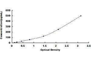 Typical standard curve