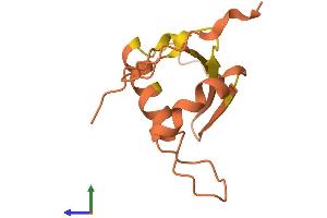 AlphaFold protein structure predicition of Human Recombinant CASC2 Protein, UniprotID Q6XLA1