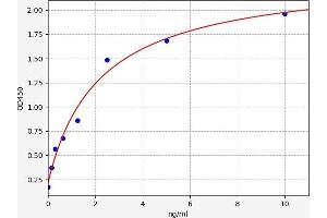 Typical standard curve (ATP2A3 ELISA 试剂盒)