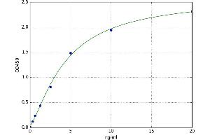 A typical standard curve (PVRL1 ELISA 试剂盒)