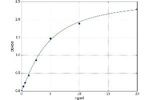 A typical standard curve