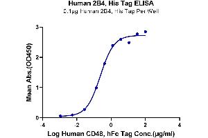 ELISA image for Natural Killer Cell Receptor 2B4 (CD244) (AA 22-221) protein (His tag) (ABIN7273780)