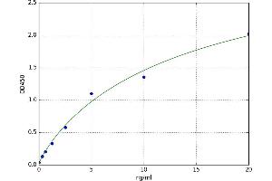 A typical standard curve (GNMT ELISA 试剂盒)