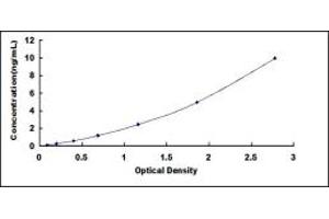 Typical standard curve (Superoxide Dismutases ELISA 试剂盒)