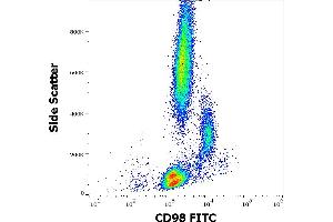Flow Cytometry (FACS) image for anti-Solute Carrier Family 3 (Activators of Dibasic and Neutral Amino Acid Transport), Member 2 (SLC3A2) antibody (FITC) (ABIN94257)