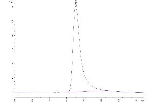 Size-exclusion chromatography-High Pressure Liquid Chromatography (SEC-HPLC) image for Triggering Receptor Expressed On Myeloid Cells 1 (TREM1) (AA 21-200) protein (His tag) (ABIN7275787)