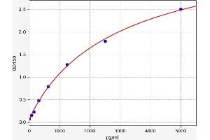 Typical standard curve (Cbl Proto-Oncogene B, E3 Ubiquitin Protein Ligase (CBLB) ELISA 试剂盒)
