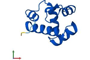 AlphaFold protein structure predicition of Mouse Recombinant Banf2 Protein, UniprotID Q8BVR0
