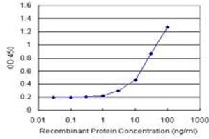 Sandwich ELISA detection sensitivity ranging from 1 ng/mL to 100 ng/mL. (EDN3 (人) Matched Antibody Pair)