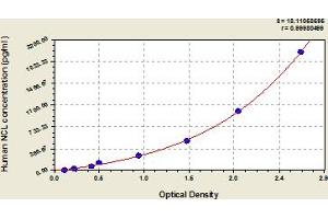 Typical Standard Curve (Nucleolin ELISA 试剂盒)