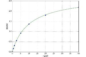 A typical standard curve (LCE3D ELISA 试剂盒)