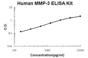 Human MMP-3 PicoKine ELISA Kit standard curve (MMP3 ELISA 试剂盒)