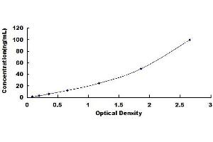 Typical standard curve (KCNJ10 ELISA 试剂盒)