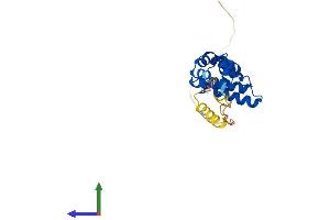 AlphaFold protein structure predicition of Human Recombinant RGS19 Protein, UniprotID P49795