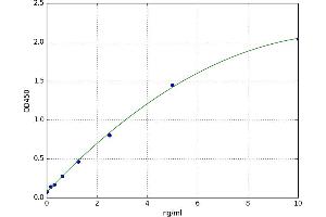 A typical standard curve (IRF5 ELISA 试剂盒)