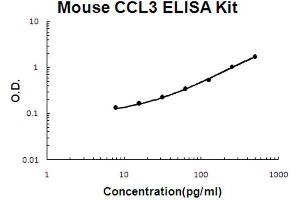 Mouse CCL3/MIP1 alpha Accusignal ELISA Kit Mouse CCL3/MIP1 alpha AccuSignal ELISA Kit standard curve. (CCL3 ELISA 试剂盒)