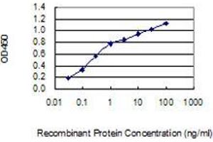Detection limit for recombinant GST tagged ZNF14 is 0. (ZFP14 抗体  (AA 70-161))