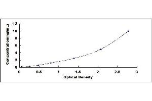 Typical standard curve (Pkc beta 1 ELISA 试剂盒)