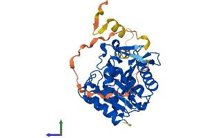 AlphaFold protein structure predicition of Human Recombinant ABHD17C Protein, UniprotID Q6PCB6