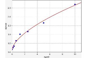 Typical standard curve
