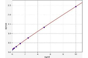 Typical standard curve (ZBED3 ELISA 试剂盒)