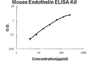 Mouse Endothelin PicoKine ELISA Kit standard curve (Endothelin 1 ELISA 试剂盒)