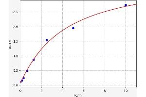 Typical standard curve (SLC6A3 ELISA 试剂盒)