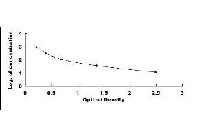 Typical standard curve (Cholecystokinin ELISA 试剂盒)