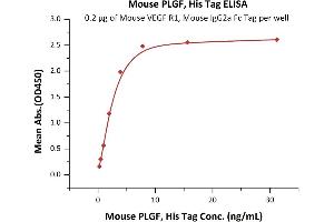 ELISA image for Placenta Growth Factor (PGF) (AA 19-158) (Active) protein (His tag) (ABIN6253571)