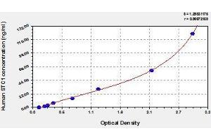 Typical standard curve (Stanniocalcin 1 ELISA 试剂盒)
