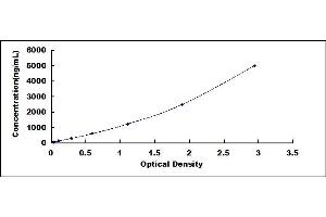 Typical standard curve (CSN2 ELISA 试剂盒)