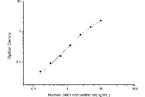 Typical standard curve (JAK1 ELISA 试剂盒)