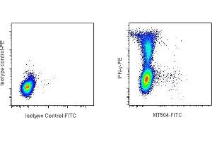 Detection of Interleukin-17A (IL-17A) by flow cytometry in human peripheral blood mononuclear cells (PBMC). (Interleukin 17a 抗体  (FITC))