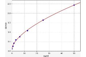 Typical standard curve