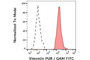 Flow Cytometry (FACS) image for anti-Vimentin (VIM) antibody (ABIN94494)