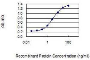 Detection limit for recombinant GST tagged CFD is 0. (Adipsin 抗体  (AA 154-253))