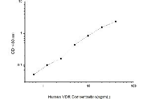 Typical standard curve (Vitamin D Receptor ELISA 试剂盒)
