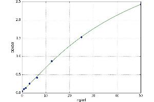 A typical standard curve (CD93 ELISA 试剂盒)