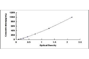 Typical standard curve (IL-34 ELISA 试剂盒)