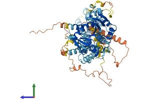 AlphaFold protein structure predicition of Mouse Recombinant Daglb Protein, UniprotID Q91WC9