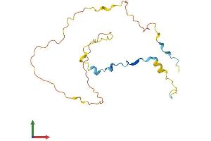 AlphaFold protein structure predicition of Mouse Recombinant Mplkip Protein, UniprotID Q9D011