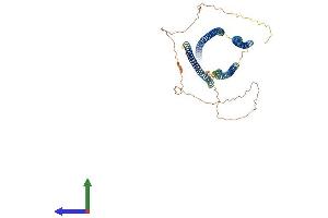 AlphaFold protein structure predicition of Mouse Recombinant Spdl1 Protein, UniprotID Q923A2 (CCDC99 Protein (AA 1-608) (His tag))