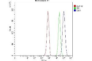 Flow Cytometry analysis of HepG2 cells using anti-SIAE antibody (ABIN7600774).
